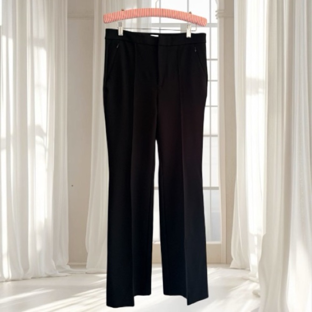 Anthropologie Black Ponte Knit The Essential Trouser Size 8
